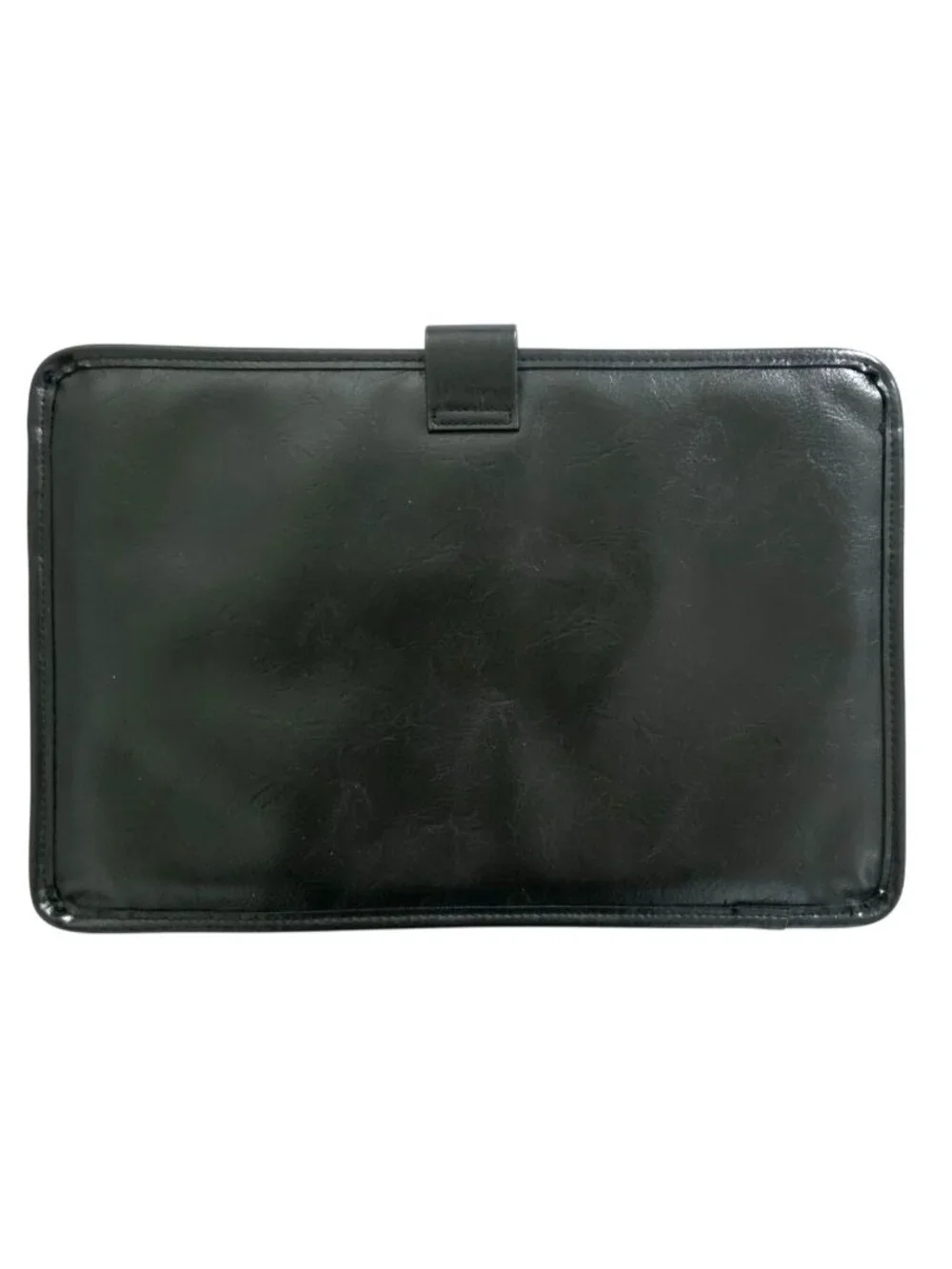 Béis Black Faux Leather Laptop / Tablet Work Travel Sleeve 15